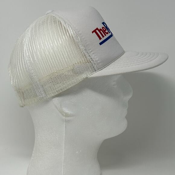 Vintage 80s The RX Place Drug Store Trucker Hat Cap Pharmacy Mesh Snapback White - Picture 7 of 9